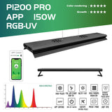 WEEK AQUA P120 PRO Series RGB-UV Full spectrum App control planted aquarium light 120cm