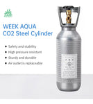 2 liter steel C02 tank for planted aquarium