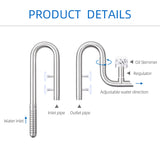 WEEK AQUA stainless pipe set with oil skimmer